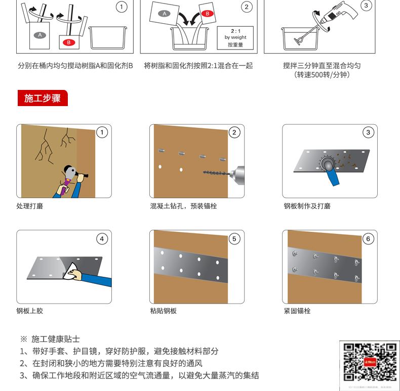 包钢宝丰粘钢加固施工过程